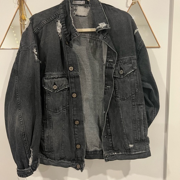 LF Jackets & Blazers - Oversized distressed lf CARMAR denim jacket